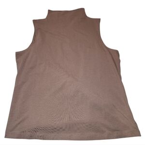 Athleta Taupe Sleeveless Mock Neck Tank Top
